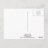 Ik ben met Wig Blue Briefkaart (Achterkant)