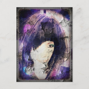 Ik ben met Wig Paars Briefkaart