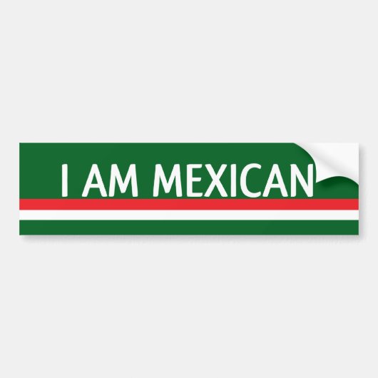 IK BEN MEXICAAN BUMPERSTICKER (Voorkant)