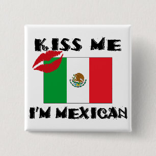 Ik ben Mexicaans. Vierkante Button 5,1 Cm