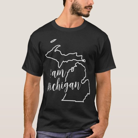 IK BEN Michigan Heren T-Shirt (Voorkant)