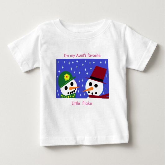 IK BEN MIJN BEDRAG'S FAVORIETE FLAKE BABY T-SHIRT (Voorkant)