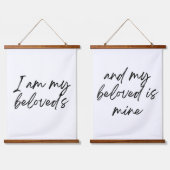 Ik ben mijn Beloved's Paar of Wall Art Hangend Wandkleed (Dubbel)