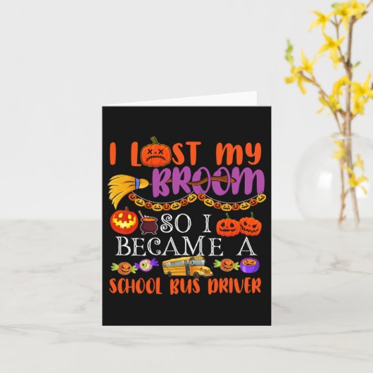 Ik Ben Mijn Bezem Kwijt Dus Ik Werd Buschauffeur H Kaart (Gele Bloem)