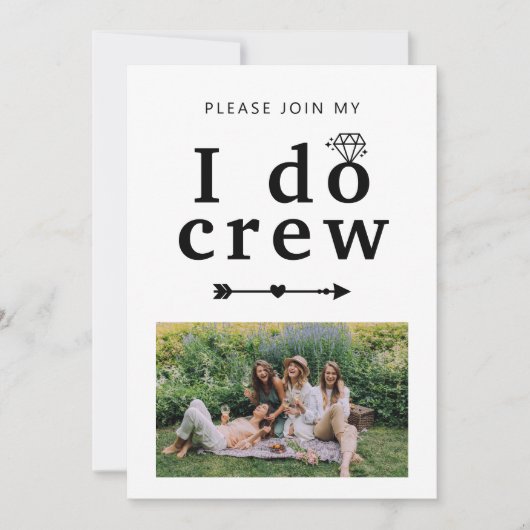 Ik ben mijn Bridesmaid. Kaart (Voorkant)