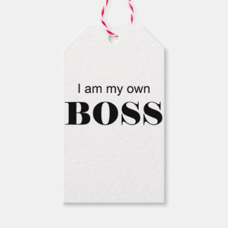 Ik ben mijn eigen baas! cadeaulabel