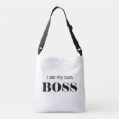 Ik ben mijn eigen baas! crossbody tas (Achterkant)