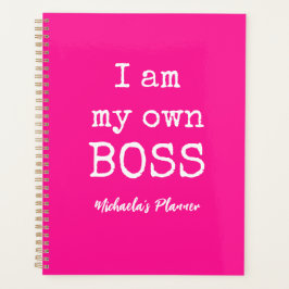 IK BEN MIJN EIGEN BAAS|ROZE EN WIT PLANNER