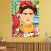 Ik ben mijn eigen muze. Het onderwerp dat ik het b Canvas Afdruk (Insitu (Woonkamer))