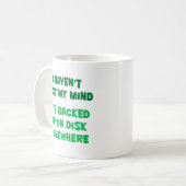 Ik ben mijn geest niet kwijt. koffiemok (Voorkant links)