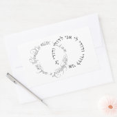 Ik ben mijn geliefde en mijn geliefde is mijn zege rechthoekige sticker (Envelop)