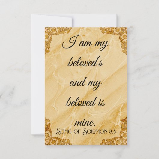 Ik ben mijn geliefde Flat Kaart (Voorkant)