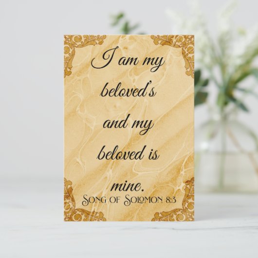 Ik ben mijn geliefde Flat Kaart (Staand voorkant)