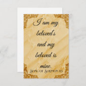 Ik ben mijn geliefde Flat Kaart (Voorkant / Achterkant)