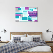 IK BEN MIJN GEMODELDE Joodse bruiloft. Canvas Afdruk (Insitu (Slaapkamer))