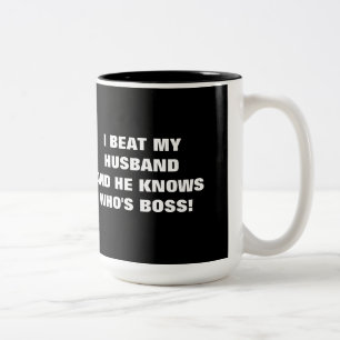 IK BEN MIJN HUSBAND TWEEKLEURIGE KOFFIEMOK