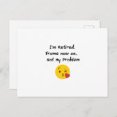 Ik ben mijn probleem niet... grappige cadeautjes.. briefkaart (Voorkant / Achterkant)