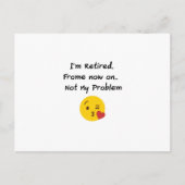 Ik ben mijn probleem niet... grappige cadeautjes.. briefkaart (Voorkant)