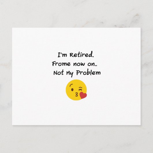 Ik ben mijn probleem niet... grappige cadeautjes.. briefkaart (Voorkant)