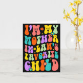 Ik Ben Mijn Schoonmoeders Favoriete Kind Familie H Kaart (Gele Bloem)