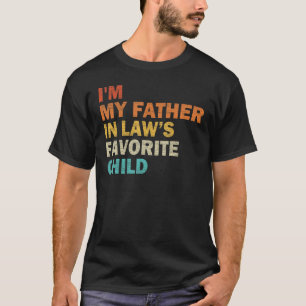 Ik ben mijn schoonvader als favoriete gezinsvader t-shirt