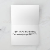 **IK BEN MIJN VISSER AAN HET ROMANSEREN** OP ZIJN  KAART (Binnen)