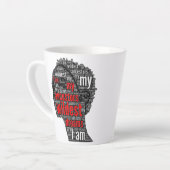 Ik ben mijn voorouders, wilde dromen latte mok (Linkerhoek)