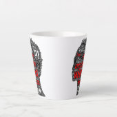 Ik ben mijn voorouders, wilde dromen latte mok (Voorkant)