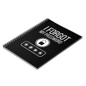 Ik ben mijn wachtwoord vergeten notitieboek (Linkerzijde)