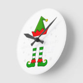 Ik ben Miniature Schnauzer Lover | Elf Kerstmis Ronde Klok (Hoek)