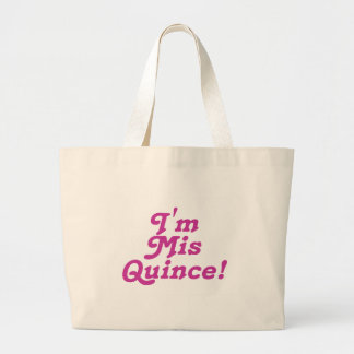 Ik ben Mis Quince (roze) Grote Tote Bag