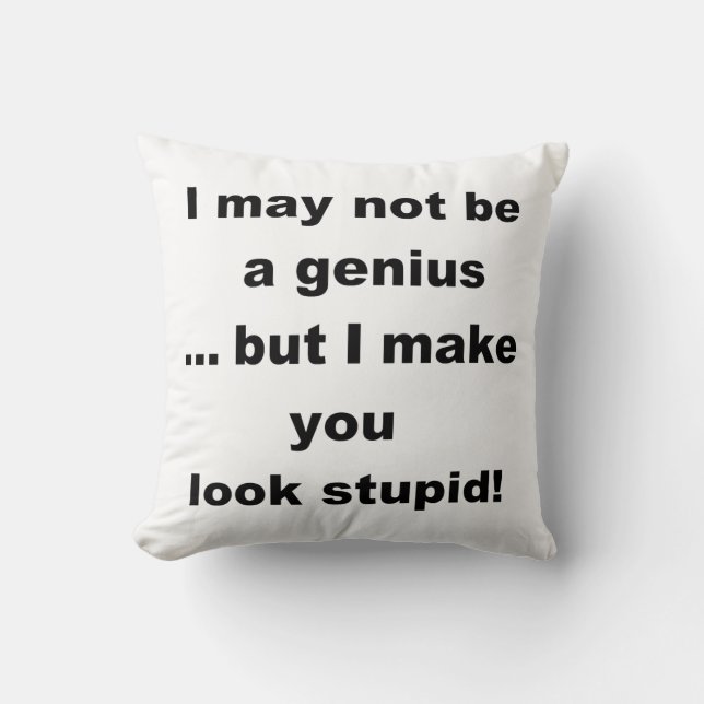 Ik ben misschien geen genie..zoek naar oneindighei kussen (Voorkant)