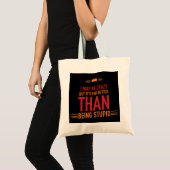 Ik ben misschien gek gespeld tote bag (Voorkant (product))