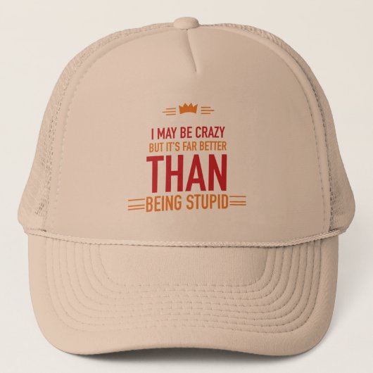 Ik ben misschien gek letterpet trucker pet (Voorkant)