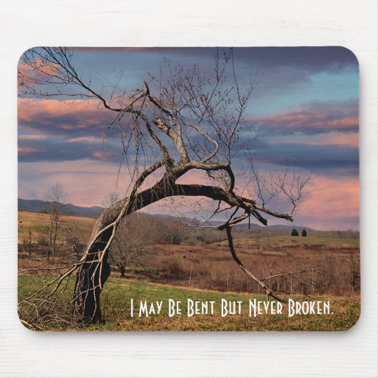 Ik ben misschien gek, maar nooit gebroken muismat (Voorkant)