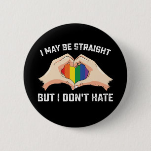 Ik ben misschien hetero maar ik haat lesbiennes ni ronde button 5,7 cm