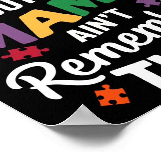 Ik ben misschien non-verbaal, maar mijn moeder her poster (Hoek)