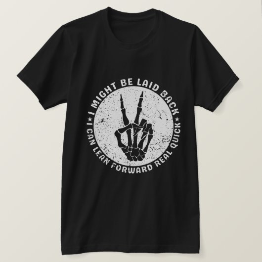 Ik ben misschien ontspannen, maar ik kan echt naar t-shirt (Design voorkant)