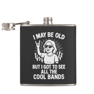 "Ik ben misschien oud, maar ik heb alle coole band Heupfles