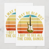 Ik ben misschien oud, maar ik moet alle koele band kaart (Voorkant / Achterkant)