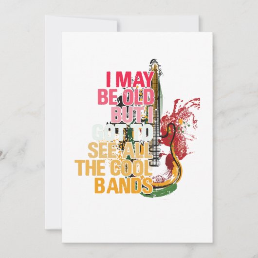 Ik ben misschien oud, maar ik moet alle kool zien. bedankkaart (Voorkant)