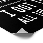 Ik ben misschien oud, maar ik moet alle kool zien. poster (Hoek)