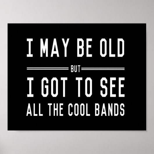 Ik ben misschien oud, maar ik moet alle kool zien. poster (Voorkant)