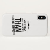 Ik ben misschien wel gek op iPhone X Hoesje (Achterkant (horizontaal))