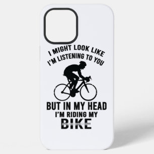 Ik ben m'n hoofd. Ik rijd met mijn fiets T-Shirt. iPhone 12 Pro Max Hoesje