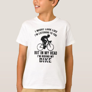 Ik ben m'n hoofd. Ik rijd met mijn fiets T-Shirt. T-shirt