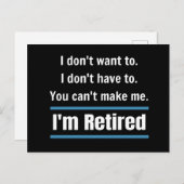 Ik ben moe Funny Briefkaart (Voorkant / Achterkant)