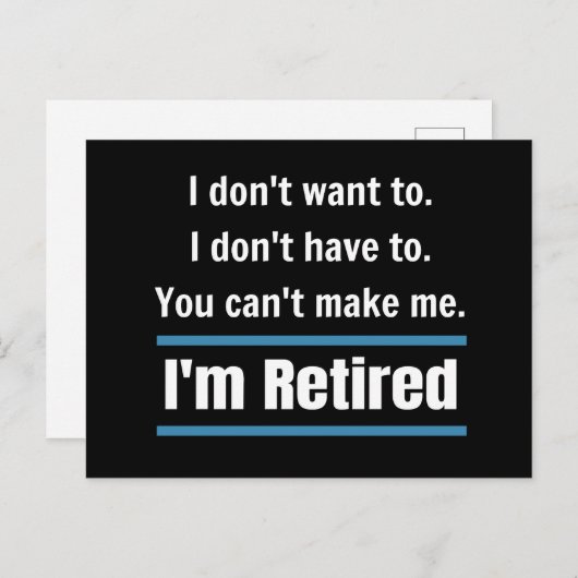 Ik ben moe Funny Briefkaart (Voorkant / Achterkant)