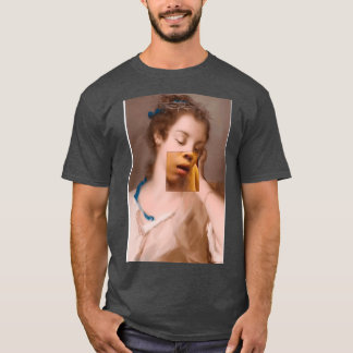 Ik ben moe grappige kunst t-shirt