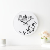 Ik ben moe, grappige pensionering, gewoon wit grote klok (Huis)